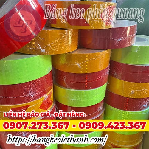 Băng keo phản quang đủ màu giá rẻ chất lượng