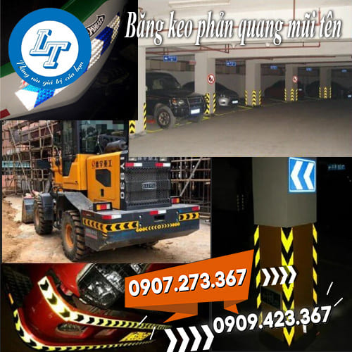 Băng keo phản quang mũi tên giá sỉ bán rẻ