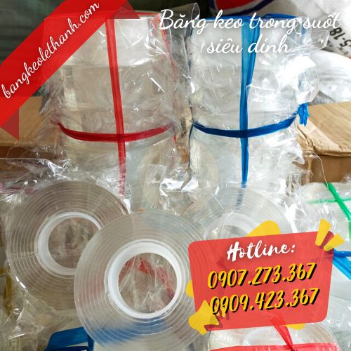 Băng keo trong suốt siêu dính