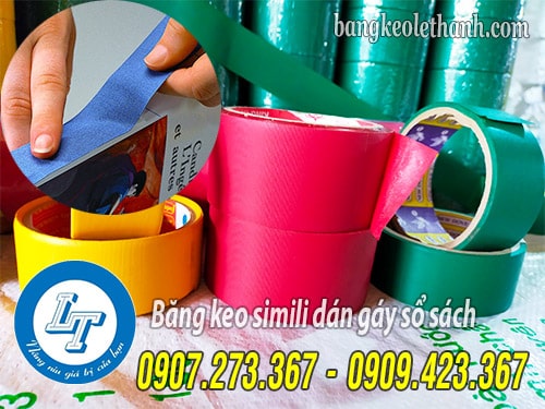 Băng keo simili dán gáy sổ sách