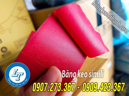 Băng keo simili màu đỏ giá rẻ