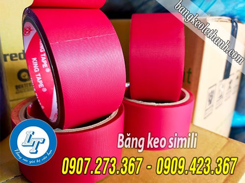 Băng keo simili màu đỏ