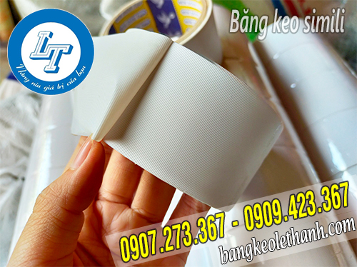 Băng keo simili màu trắng