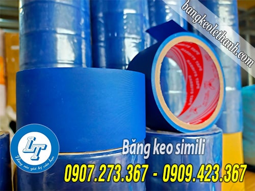 Băng keo simili màu xanh dương