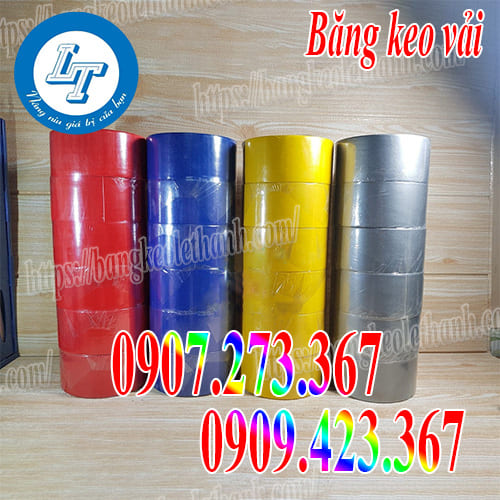 Băng keo vải đủ màu giá rẻ chất lượng