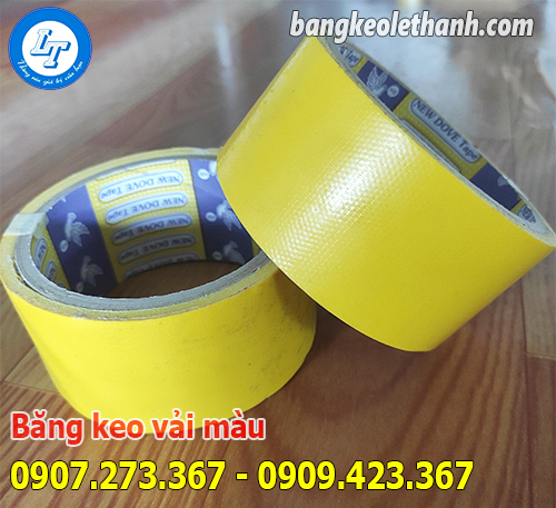 Băng keo vải màu vàng