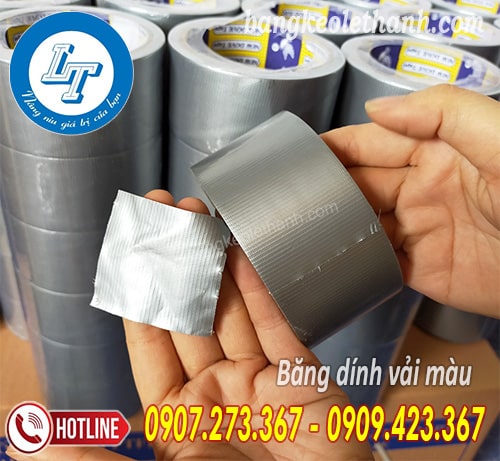 Băng keo vải màu xám