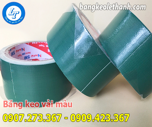Băng keo vải màu xanh