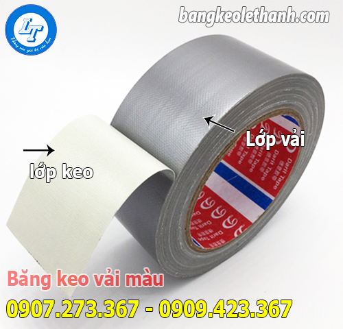 Cấu tạo của băng keo vải màu