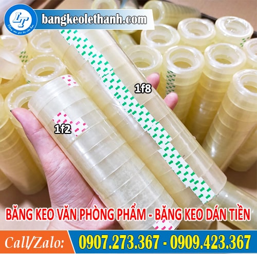 Băng keo văn phòng phẩm 1f2, 1f8