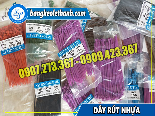 Các loại kích thước dây rút nhựa thông dụng