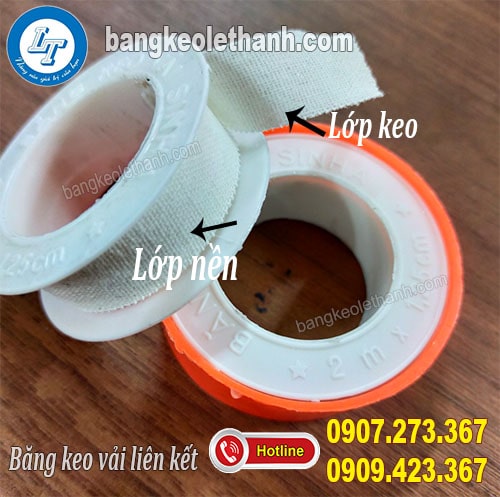 Cấu tạo băng keo vải liên kết