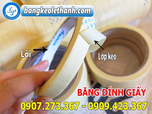 Cấu tạo của băng dính giấy