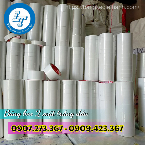 Cung cấp băng keo 2 mặt trắng dầu