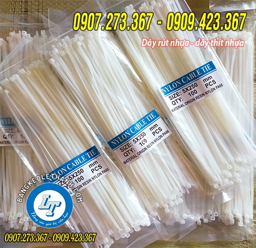 Cung cấp dây rút nhựa màu trắng giá sỉ