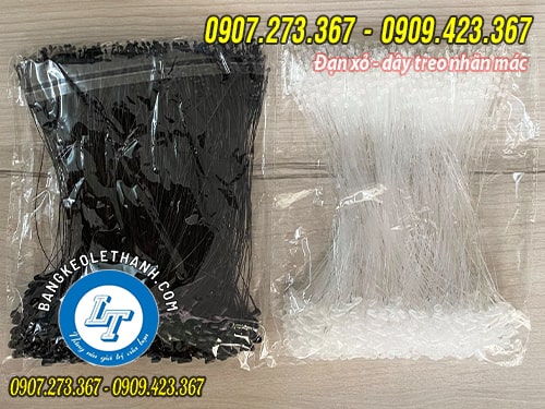 Đạn xỏ nhựa màu trắng, đen