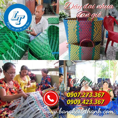 Dây đai nhựa đan giỏ