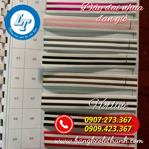 Dây đai nhựa đan giỏ 2 sọc