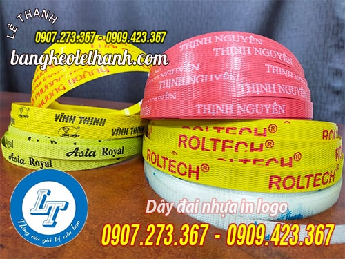 Dây đai nhựa in logo đủ màu