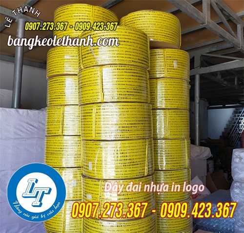 Dây đai nhựa in logo giá rẻ tại xưởng