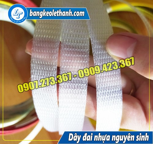 Dây đai nhựa nguyên sinh màu trắng