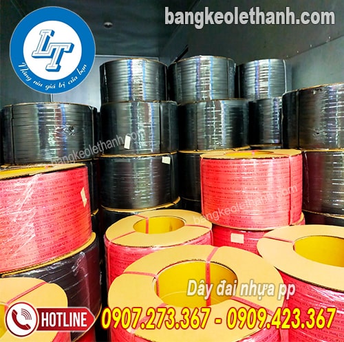 Dây đai nhựa pp lõi giấy đủ màu