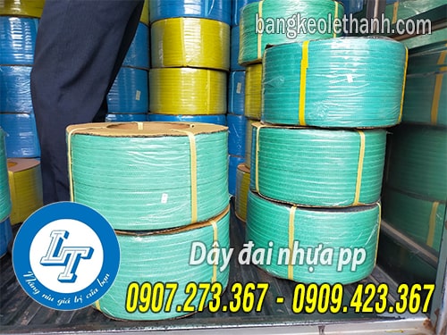Dây đai nhựa pp màu xanh