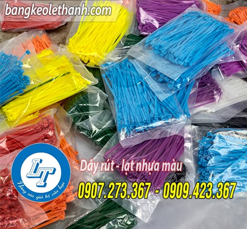 Dây lạt nhựa màu 1 tấc 2,5 li