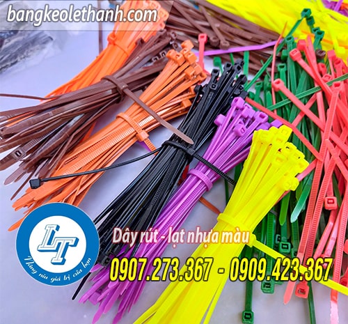 Dây rút nhựa màu 1 tấc