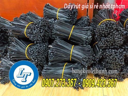 Dây rút màu đen 20cm