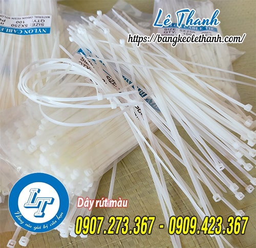 Dây rút màu trắng 25cm giá rẻ