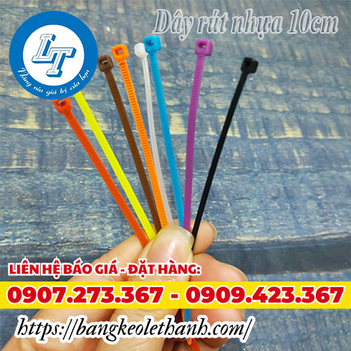 Dây rút nhựa 10cm đủ màu giá rẻ