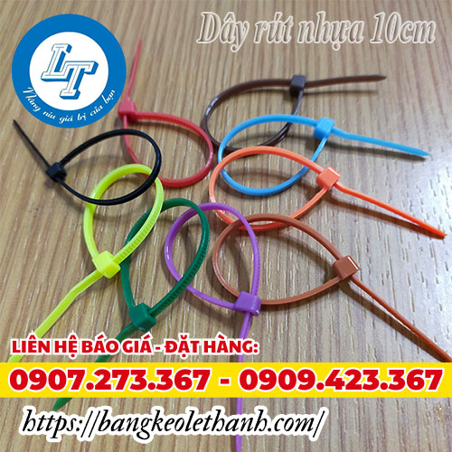 Dây rút nhựa 10cm đủ màu giá rẻ