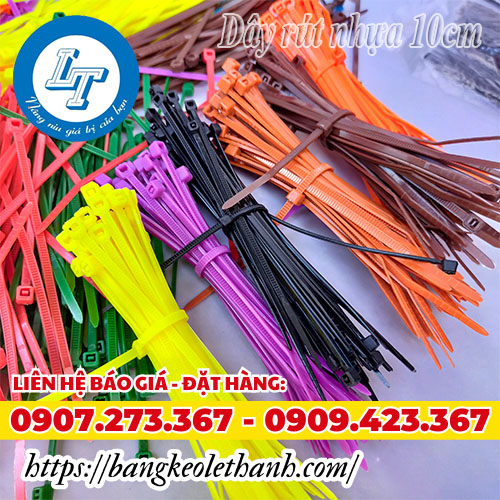 Dây rút nhựa 10cm đủ màu giá rẻ