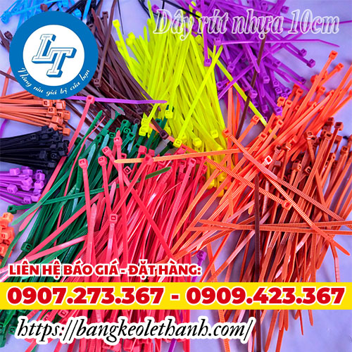 Dây rút nhựa 10cm đủ màu giá rẻ