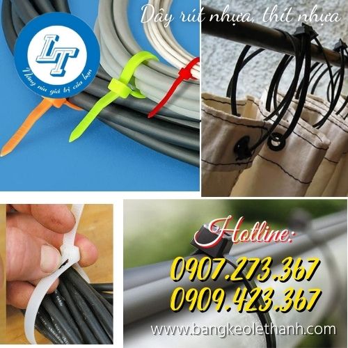 Dây rút nhựa cố định dây điện