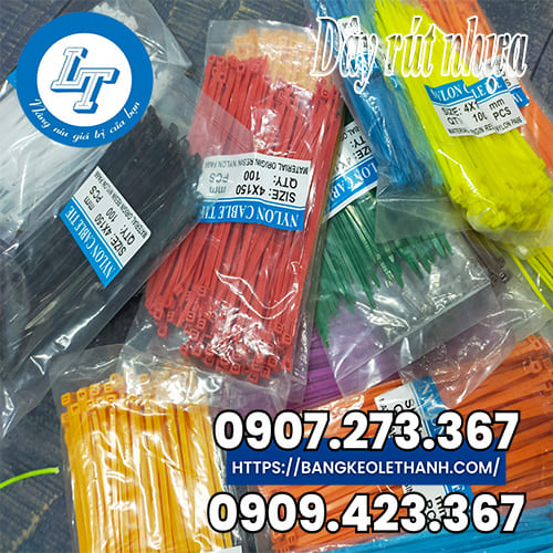 Dây rút nhựa đa dạng màu sắc Dây rút nhựa đa dạng màu sắc