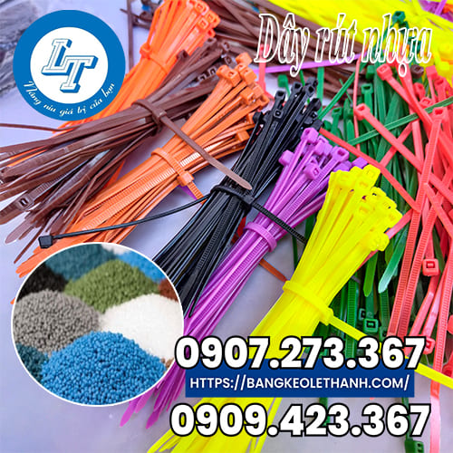 Dây rút nhựa làm từ hạt nhựa Pa66 Dây rút nhựa làm từ hạt nhựa Pa66