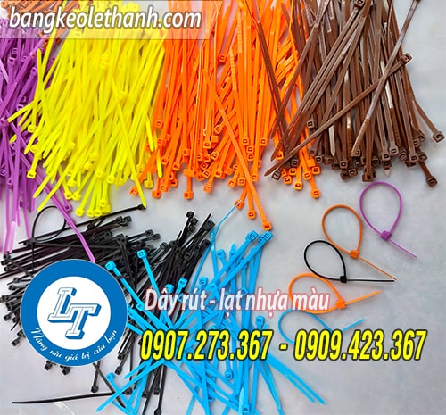 Dây rút nhựa màu 1 tấc 2,5 li