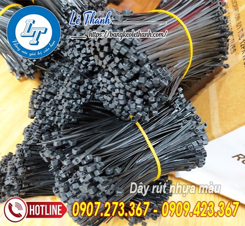 Dây rút nhựa màu đen bỏ mối giá rẻ tphcm