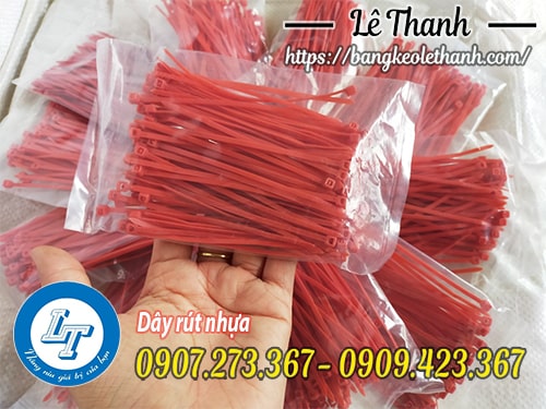 Dây rút nhựa màu đỏ