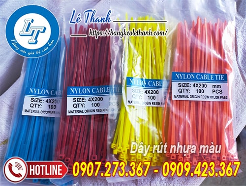 Dây rút nhựa màu giá rẻ tphcm