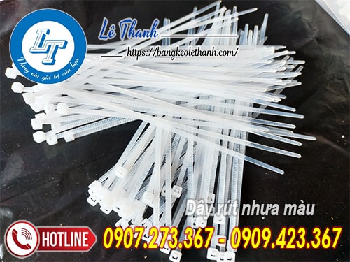 Dây rút nhựa màu trắng bỏ mối giá rẻ