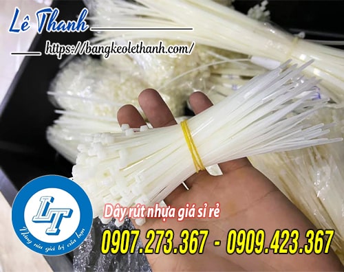 Dây rút nhựa màu trắng giá sỉ rẻ