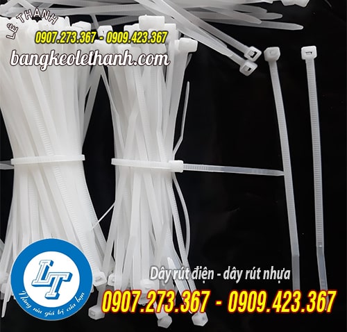 Dây rút nhựa màu trắng