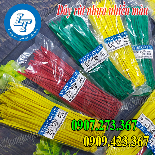 Dây rút nhựa nhiều màu