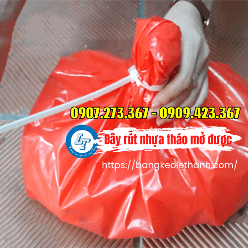 Dây rút nhựa tháo mở được buộc hàng hóa