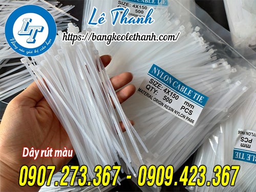 Dây rút nhựa trắng 150mm