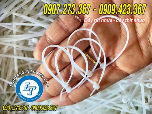 Dây thít nhựa màu trắng giá sỉ