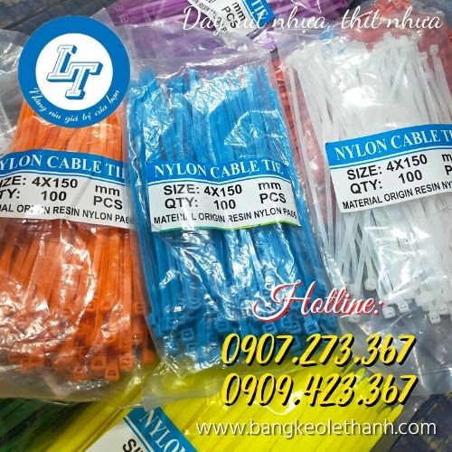 Dây thít nhựa nhiều màu giá rẻ